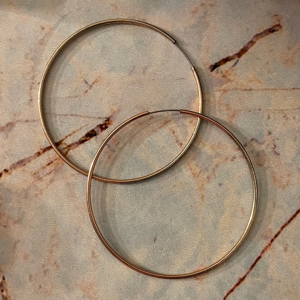 Rose Gold Hoop Earrings